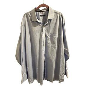 🍒 2/$20 🍒 Men's Tommy Hilfiger Button-up Shirt Blue with White Pattern sz 2XL